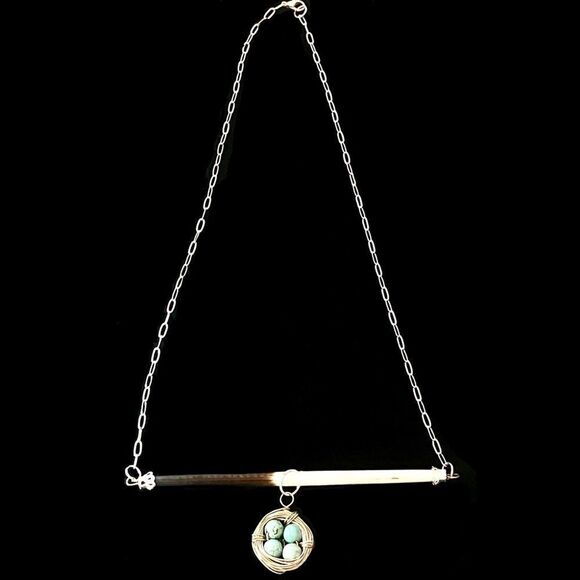 HANDCRAFTED Minimalist Back to Nature Necklace - Picture 2 of 7
